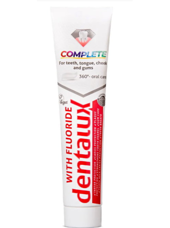 Зубная паста Dentalux COMPLETE with fluoride 125 мл с фторидом