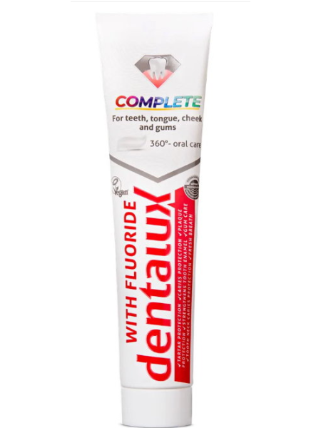 Зубная паста Dentalux COMPLETE with fluoride 125 мл с фторидом