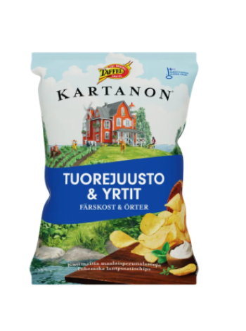 Чипсы Taffel Manor со вкусом сливочного сыра и трав 180 г