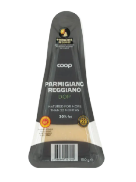 Твердый сыр Пармиджано Реджано Coop Parmigiano Reggiano 150 г 22 месяца