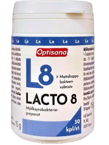 Молочнокислые бактерии Optisana Lacto 8 30 таб