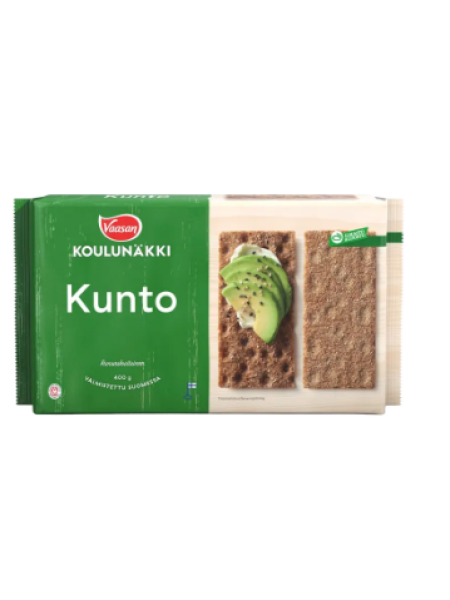 Цельнозерновые ржаные хлебцы с отрубями VAASAN KOULUNÄKKI Kunto 400г