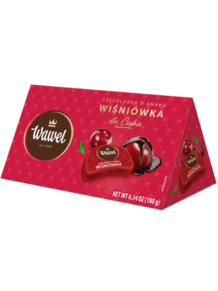 Шоколадные конфеты с вишневой водочной начинкой (49%) Wawel 180 г