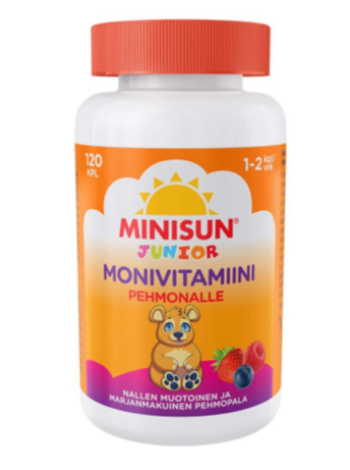 Биологически активная добавка для детей Minisun Monivitamiini Pehmonalle Junior 120 шт