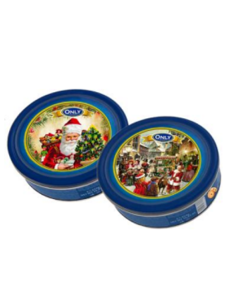 Печенье сдобное Рождественское ONLY 454г в ж/б