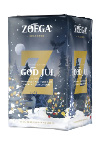 Молотый фильтрованный кофе Zoégas Julkaffe suodatinkahvi 450г