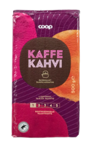 Молотый кофе Coop kahvi Pannujauhatus 500г