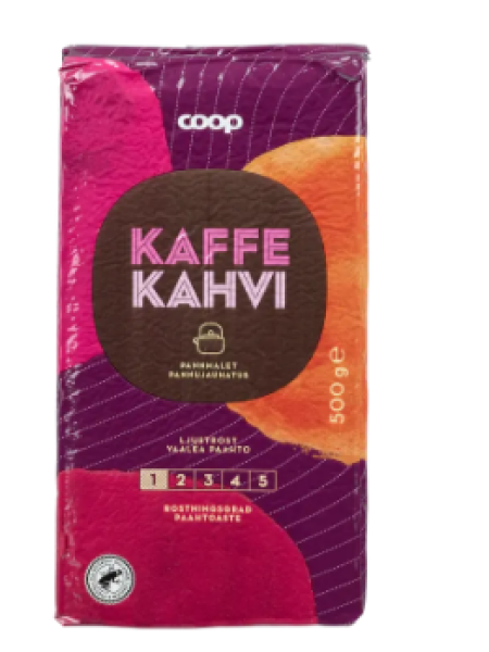 Молотый кофе Coop kahvi Pannujauhatus 500г