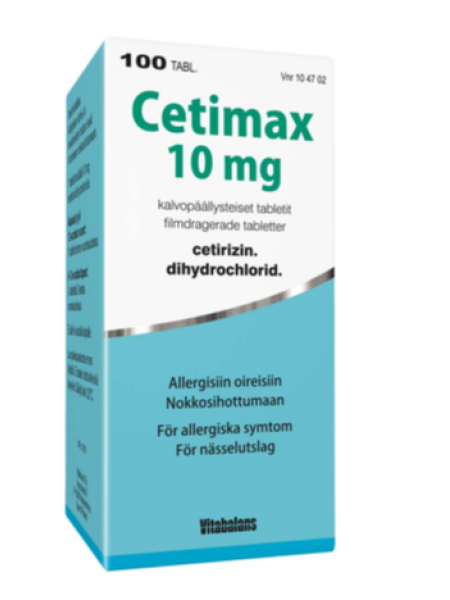 Препарат при симптомах аллергического ринита CETIMAX 10 мг 100шт