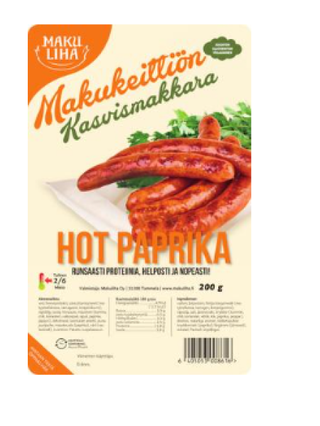 Колбаса овощная с острой паприкой Makuliha Makukeittiön 200 г