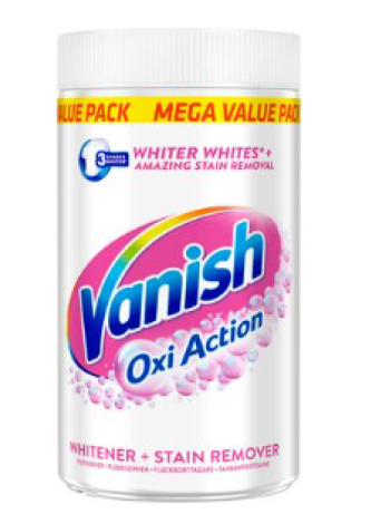 Порошок-пятновыводитель Vanish Oxy Action White 1500г для белого белья