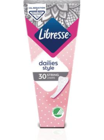 Прокладки для стрингов LIBRESSE String pikkuhousunsuoja 30шт