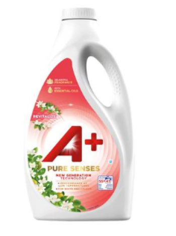 Гель для стирки белого и цветного белья A+ Pure Senses Revitalize 2,475 л