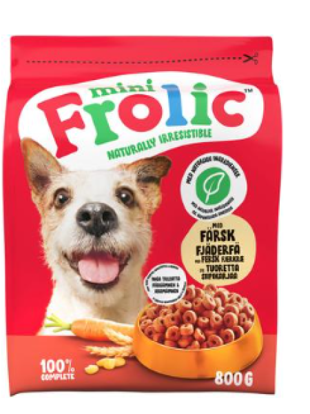 Сухой корм Frolic Mini птица, овощи и зерно 800г