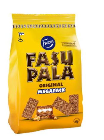 Вафли Fazer Fasupala Original  Megapack 355г с молочным шоколадом (42%)