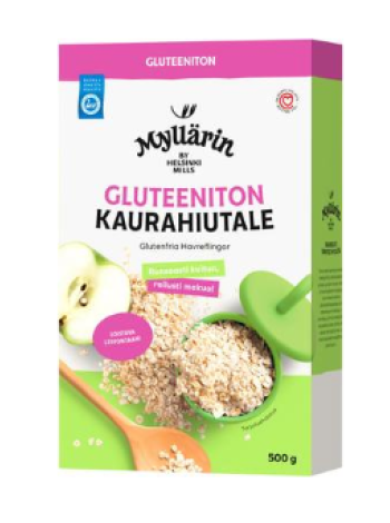 Безглютеновая овсянка Myllärin Gluteeniton Kaurahiutale 500г