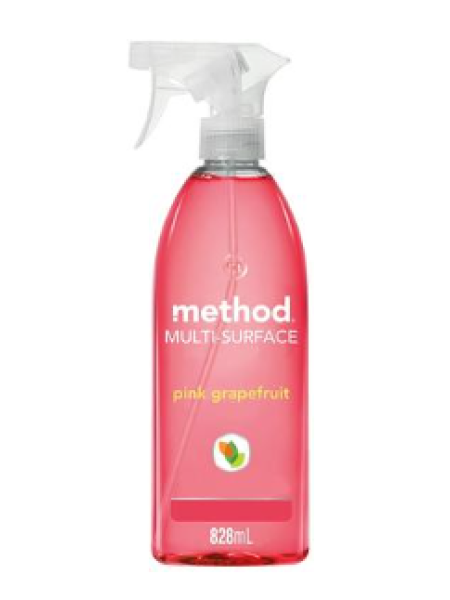 Спрей для чистки кухонных поверхностей Method Yleispuhdistussuihke Pink Grapefruit 828 мл розовый грейпфрут 