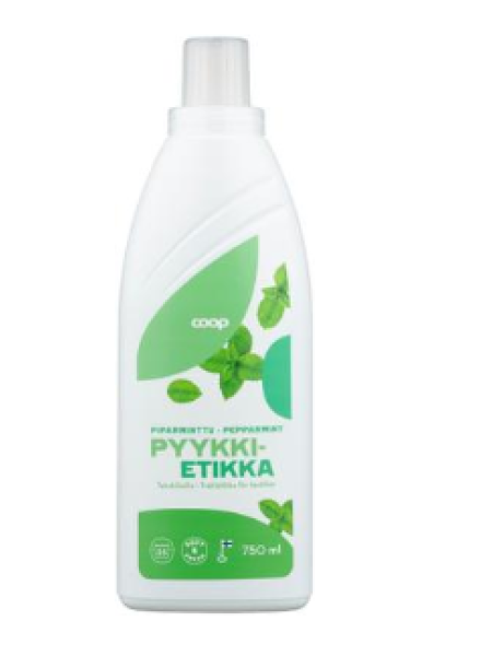 Уксус для стирки Coop Pyykkietikka Piparminttu 1л Мята перечная 