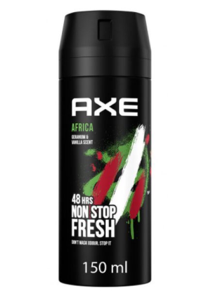 Дезодорант для мужчин Axe 48h Africa Body Spray 150мл