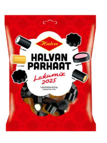 Лакричные конфеты Halvan Parhaat Lakumix 2025года 350 г