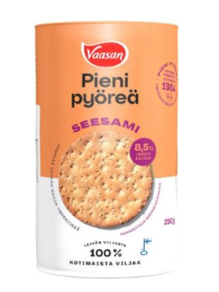 Пшеничные хлебцы круглые с кунжутом VAASAN PIENI PYÖREÄ Seesami 250г