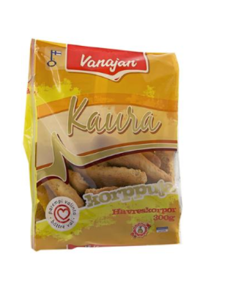 Сухарики с овсяными хлопьями Vanajan Kaurakorppu 300г