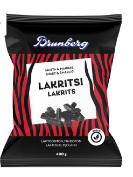 Лакричные конфеты Brunberg Lakritsipala 400г