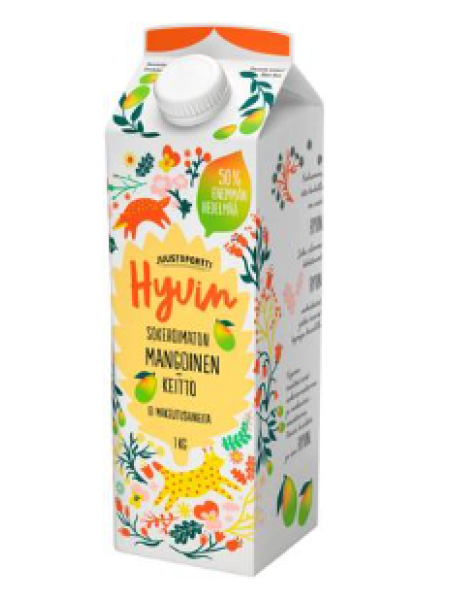 Кисель Juustoportti Hyvin 1л груша манго без сахара