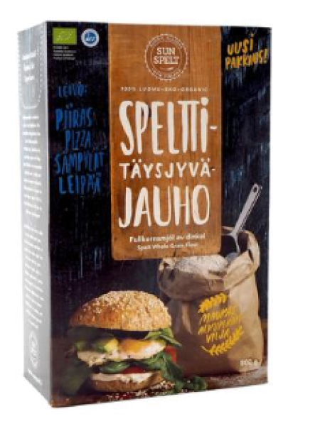 Мука цельнозерновая органическая спельтовая Sunspelt 800 г