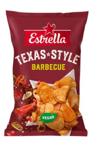 Чипсы Estrella Texas style barbecue 275г в стиле техасского барбекю