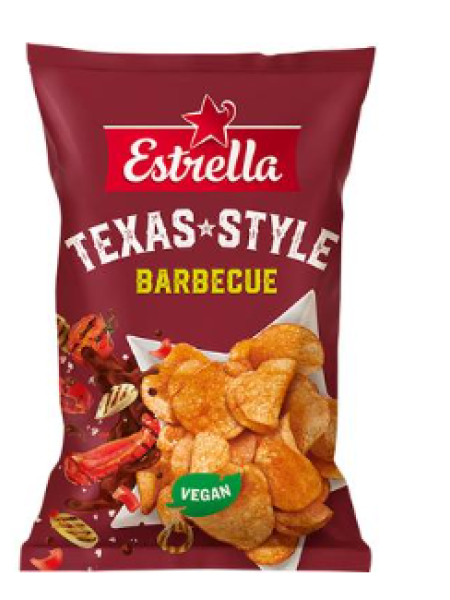 Чипсы Estrella Texas style barbecue 275г в стиле техасского барбекю  
