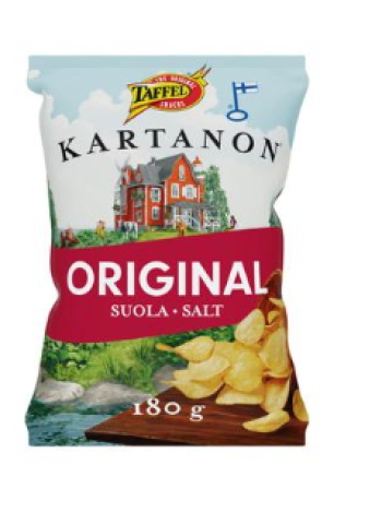 Картофельные чипсы Taffel Kartanon оригинал 180г