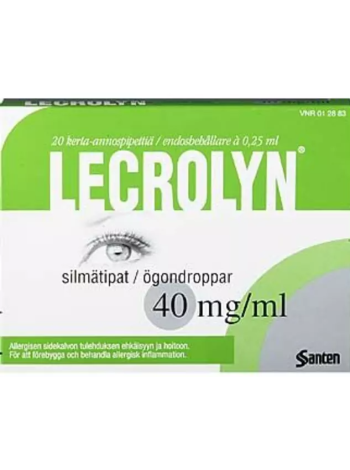 Глазные капли для лечения аллергического конъюнктивита LECROLYN 40 мг/мл 60 x 0,2мл