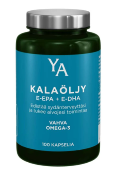 Капсулы с рыбьим жиром Омега-3 YA VAHVA KALAÖLJYKAPSELI OMEGA-3 100шт