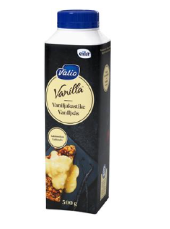 Ванильный соус Valio Vanilla Vaniljakastike 500 мл Без лактозы