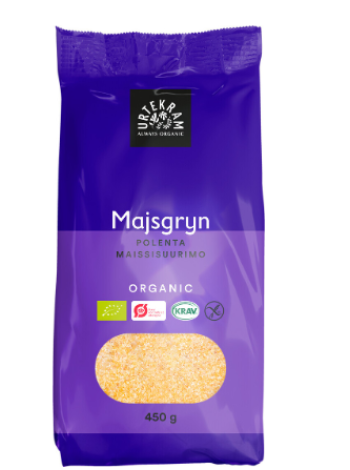 Органическая кукурузная крупа Urtekram 450 г без глютена