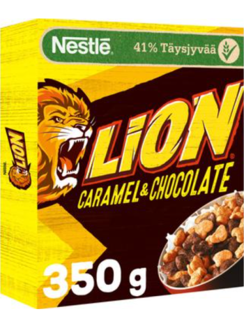 Хлопья Nestlé Lion 350г со вкусом шоколада и ириски