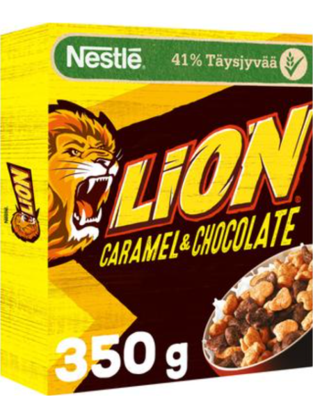 Хлопья Nestlé Lion 350г со вкусом шоколада и ириски