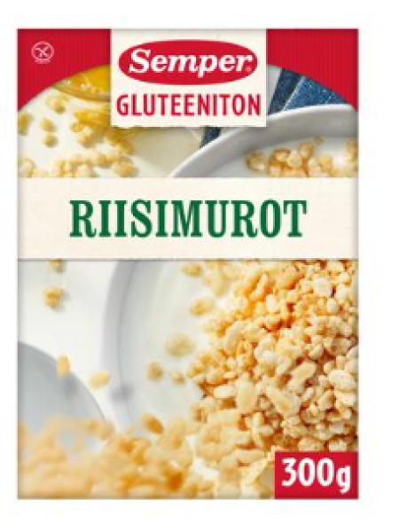 Воздушные рисовые хлопья безглютеновые Semper Crispy Rice 300г