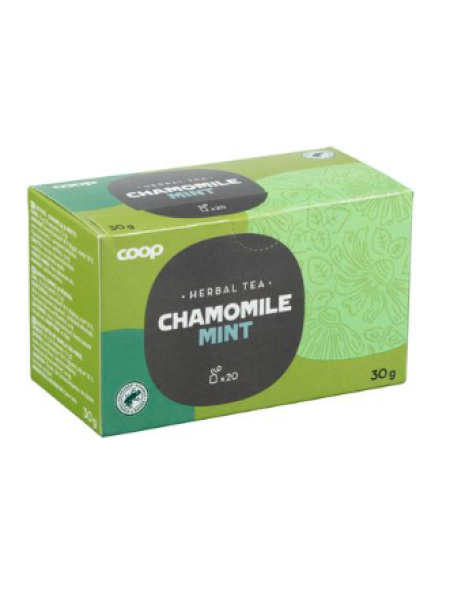 Травяной чай Coop ромашка и мята 30 г 20 шт