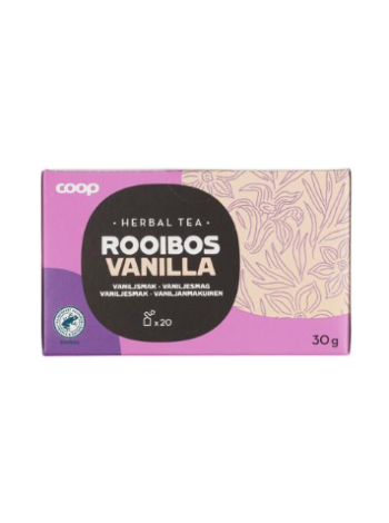 Чай ройбуш со вкусом ванили Coop 30 г 20 шт