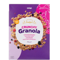Мюсли гранола Coop crunchy granola 750г садовые ягоды