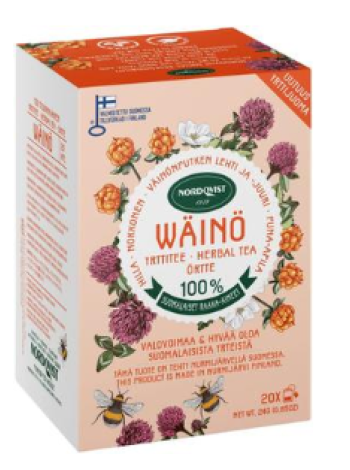 Травяной чай Nordqvist Wäinö yrttitee 20x1,2г
