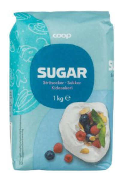 Сахарный песок Coop strösocker 1 кг