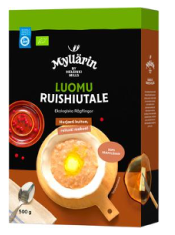 Органические ржаные хлопья Myllärin Luomu Ruishiutale 500г