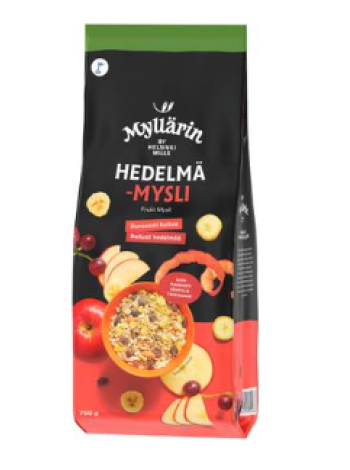 Фруктовые мюсли Myllärin Hedelmämysli 750г