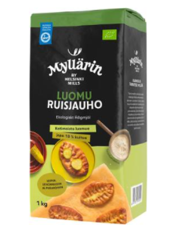 Органическая ржаная мука Myllärin Luomu Ruisjauho 1кг  