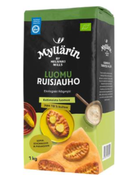 Органическая ржаная мука Myllärin Luomu Ruisjauho 1кг 
