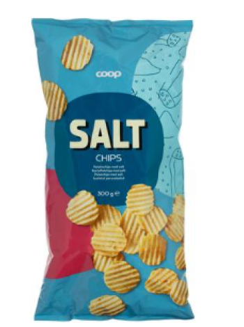Чипсы картофельные Coop соленые 300 г