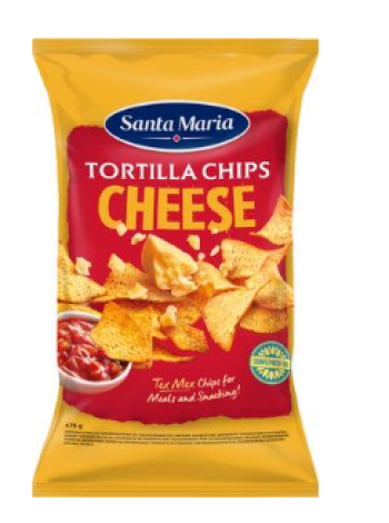 Чипсы со вкусом сыра Santa Maria Tortilla Chips Cheese 475г